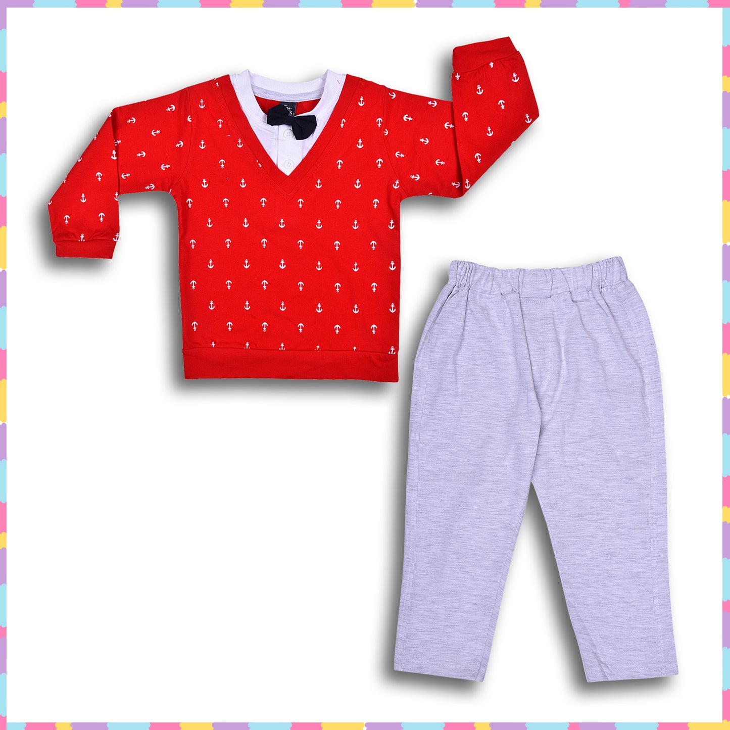 Wish Karo Cotton Clothing Set for Baby Boys hfs614rd