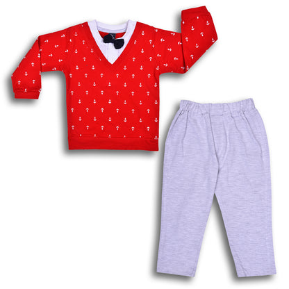 Wish Karo Cotton Clothing Set for Baby Boys hfs614rd