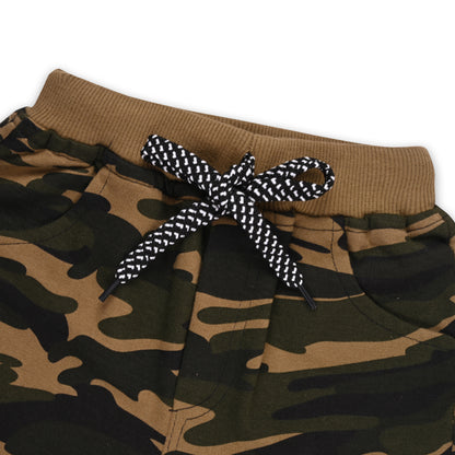 Boys Mid Rise Regular Fit camouflage Pattern Jogger Jeans