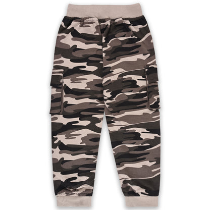 Boys Mid Rise Regular Fit camouflage Pattern Jogger Jeans