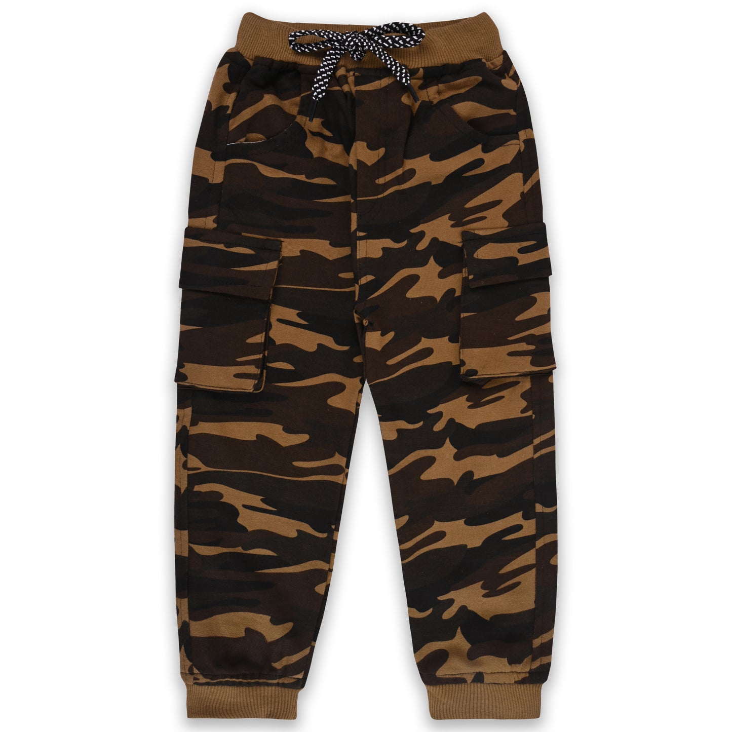 Boys Mid Rise Regular Fit camouflage Pattern Jogger Jeans