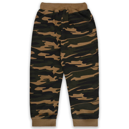 Boys Mid Rise Regular Fit camouflage Pattern Jogger Jeans