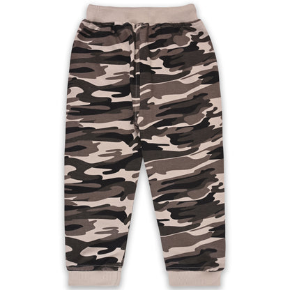 Boys Mid Rise Regular Fit camouflage Pattern Jogger Jeans