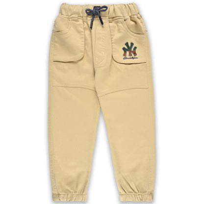 Boys Mid Rise Printed Jogger Fit Jeans