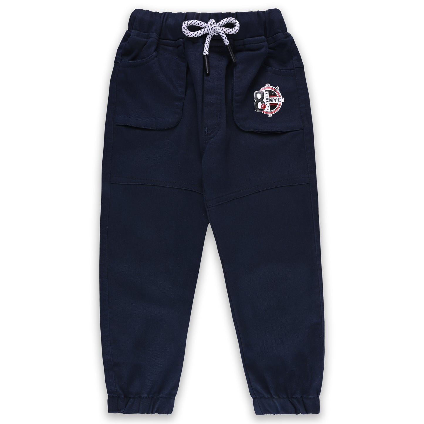 Boys Mid Rise Printed Jogger Fit Jeans