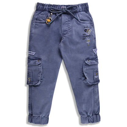 Boys Denim Printed Jogger Fit Jeans