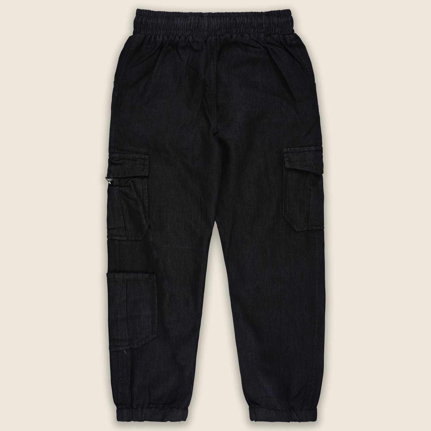 Boys Denim Cargo Trousers