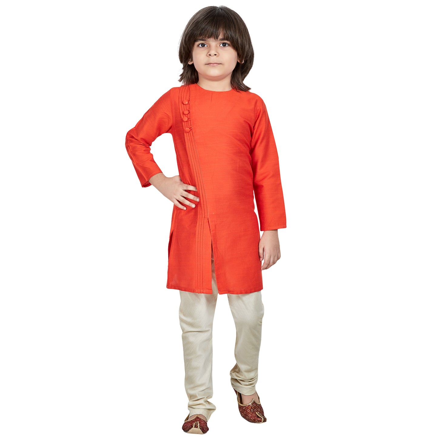 Boys Knee Length  Kurta Set