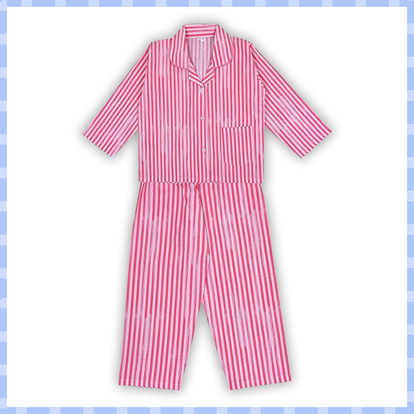 Unisex Printed Top and Bottom Pyjamas Night Dress