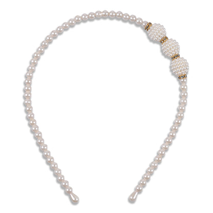 White Imitation Pearl Headband