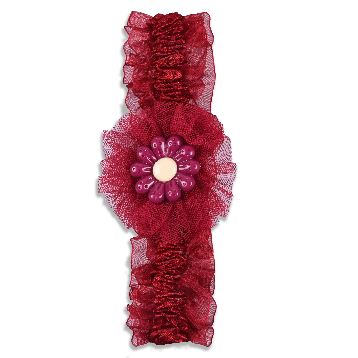 Elastic Flower Headband