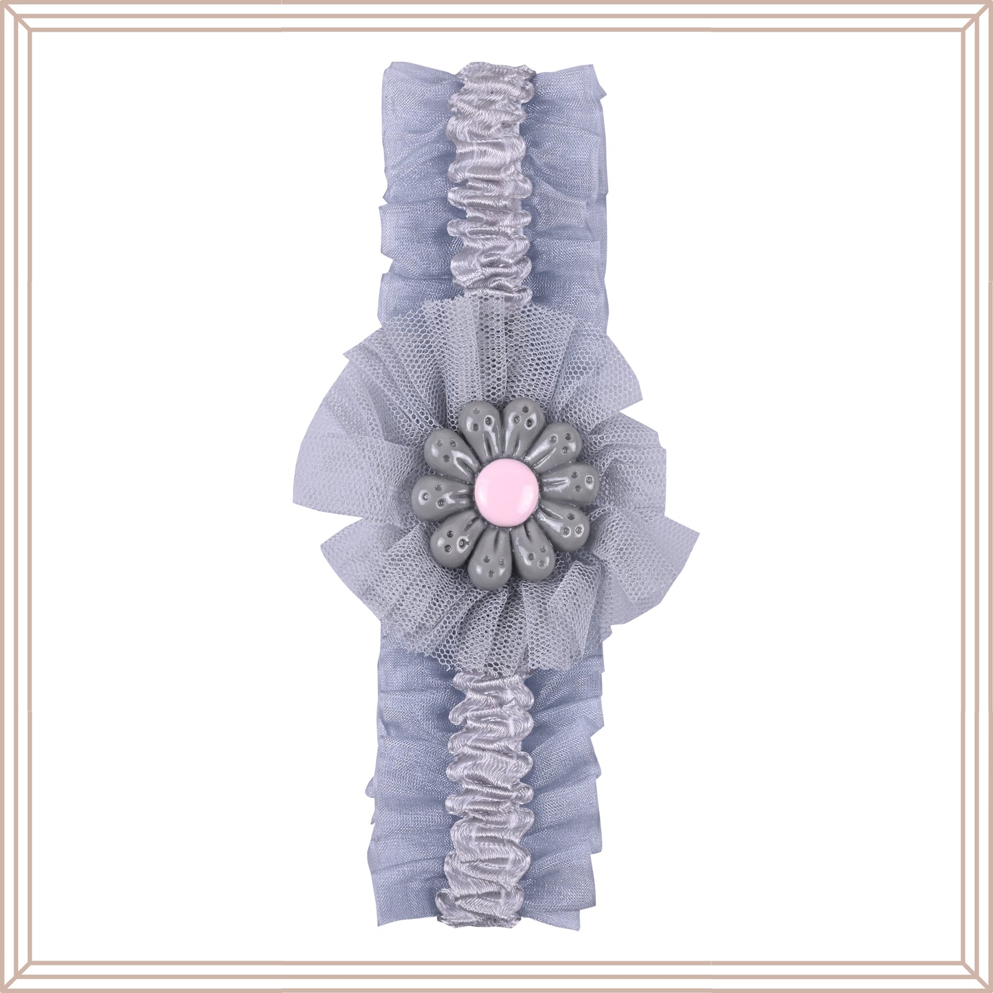 Elastic Flower Patch Headband