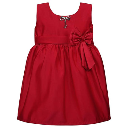 Girls Full Sleeve Solid A-Line Frock Dress