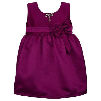 Girls Full Sleeve Solid A-Line Frock Dress