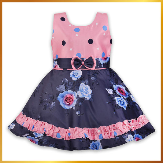 Wish Karo kids Birthday Frock Dress (stn753bpnk)