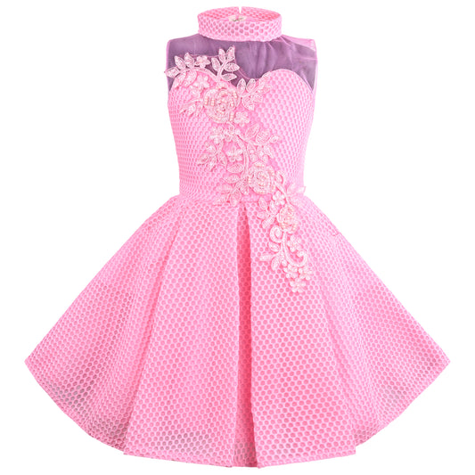 Baby Girls Pink Floral Party Dress