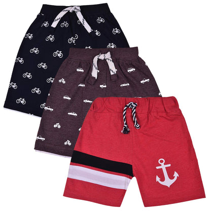 Wish Karo Unisex Shorts for Boys & Baby Girls-Boxers-(Set of 3)-(bt28rd)