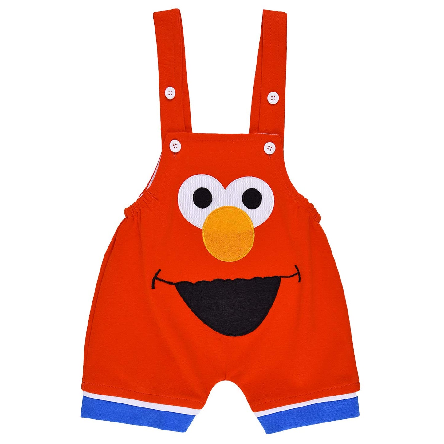 Wish Karo Unisex Dungaree Dress for Baby Boys-Baby Girls-(bt35org)