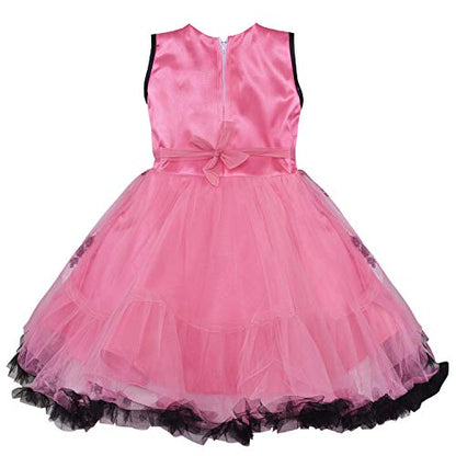 Baby Girls Frock Dress-fe2735pnk - Wish Karo Party Wear - frocks Party Wear - baby dress