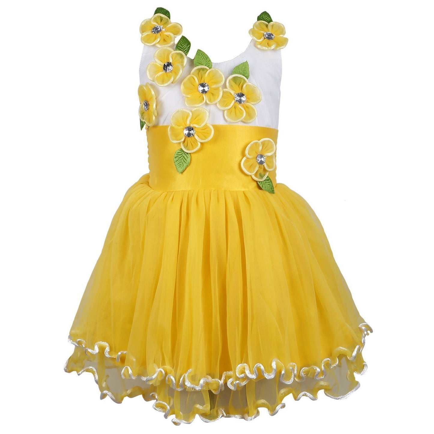 Baby Girls Party Wear Frock Dress DN195y -  Wish Karo Dresses