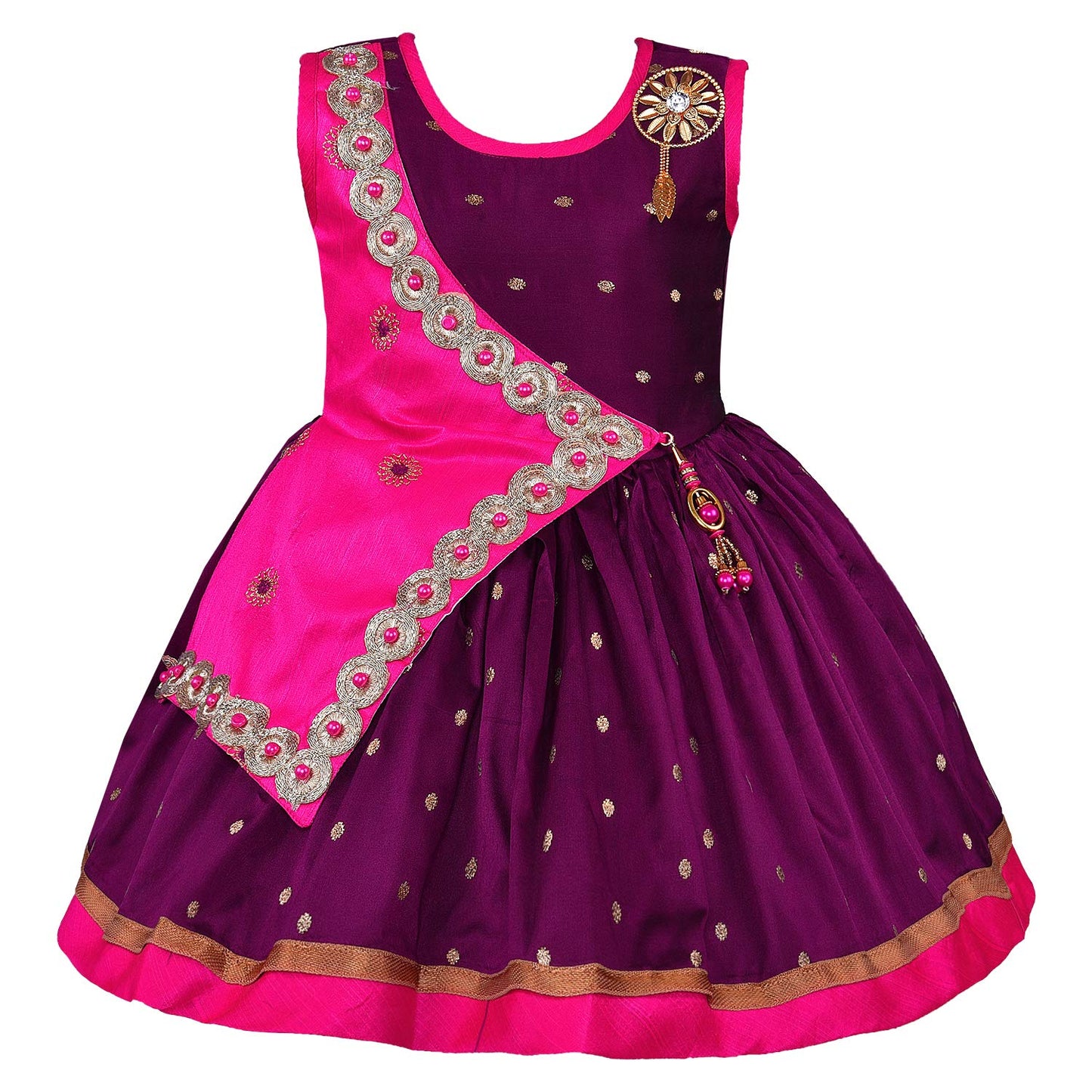 Baby Girls Party Wear Dress Birthday Frocks For Girls fe2446pwn - Wish Karo Party Wear - frocks Party Wear - baby dress