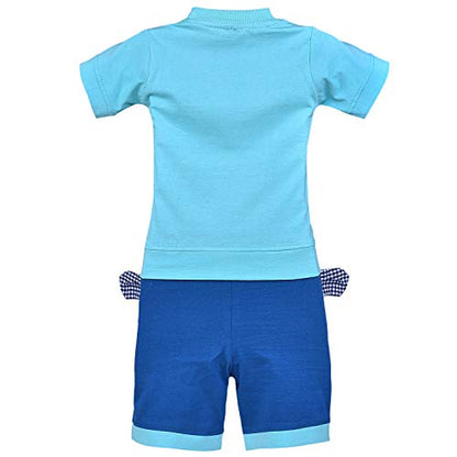 Wish Karo Unisex Clothing Sets for Baby - Boys Girls -(bt26blu)