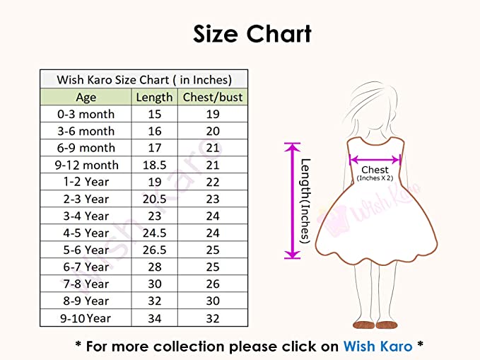 Wish Karo Baby Girls Frocks Dress-(csl285bpnk)