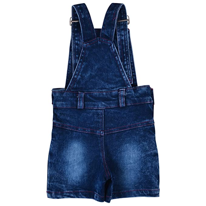 Wish Karo Baby Girls Dungaree Dress for Girls-(csl293pnk)