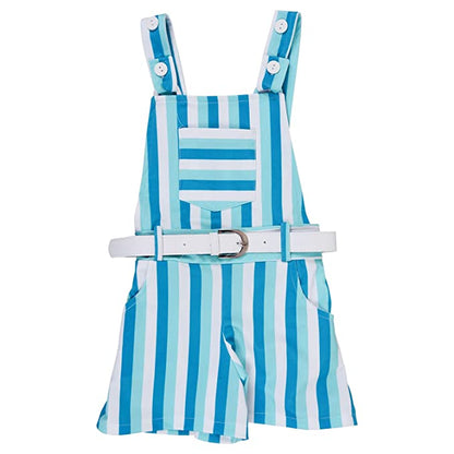 Wish Karo Baby Girls Dungaree Dress for Girls-(csl296blu)