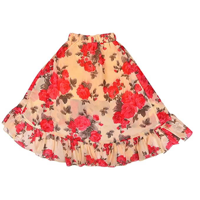 Wish Karo Baby Girls Top and Long Skirt Dress For Girls-(csl305pch)
