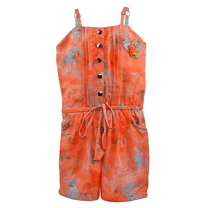 Wish Karo Baby Girls Dungaree Dress for Girls-(csl329org)