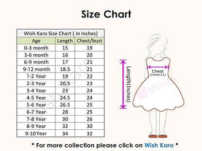 Wish Karo Baby Girls Dungaree Dress for Girls-(csl329org)