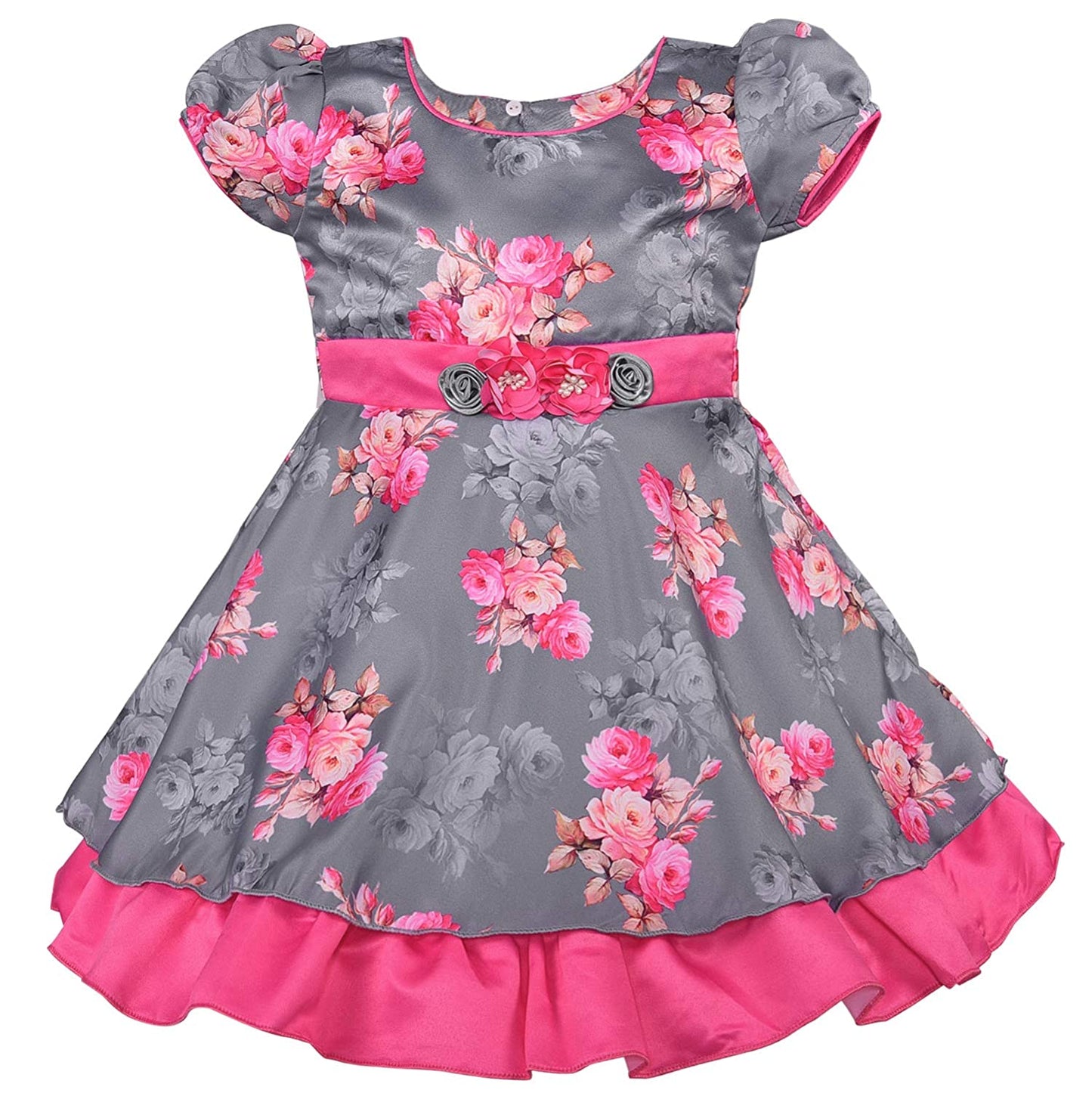 Wish Karo Baby Girls Frock Dress for Girls-(ctn344pnk)