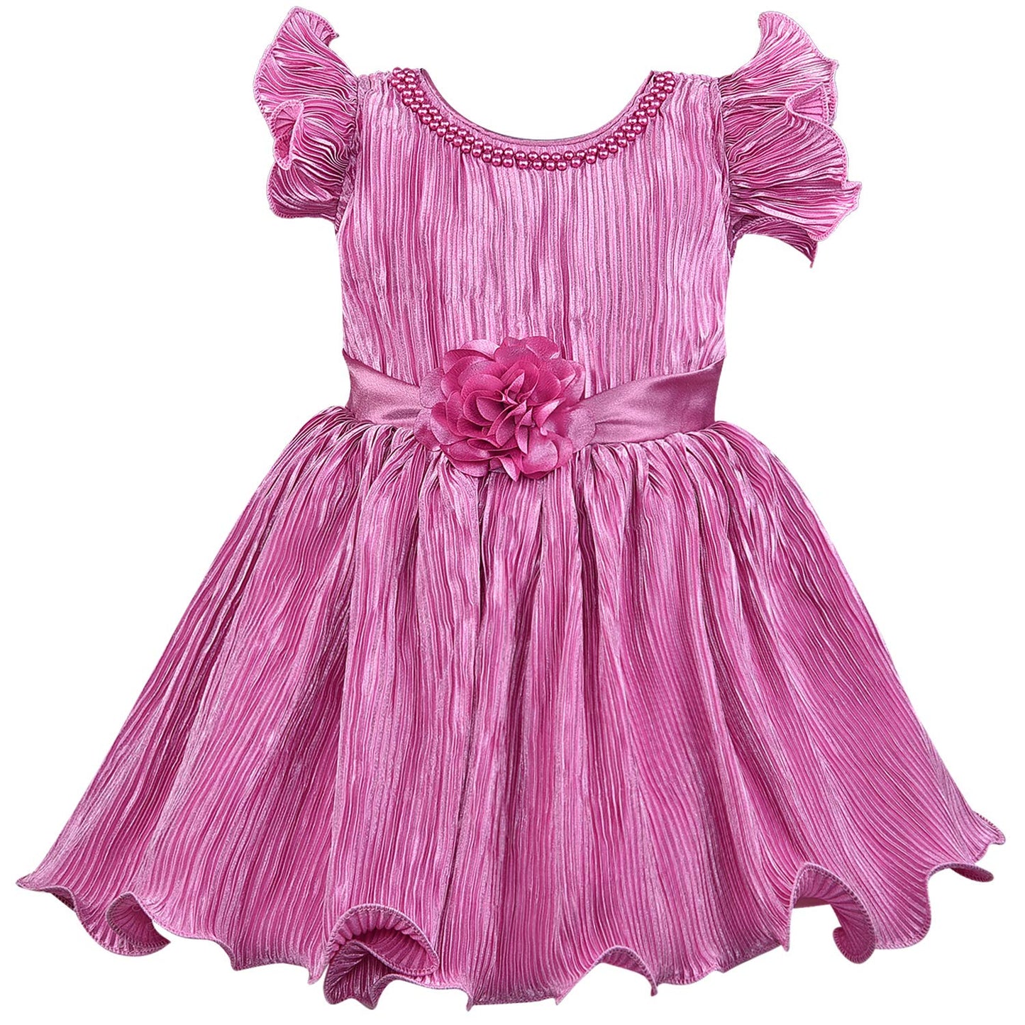 Wish Karo Baby Girls Partywear Frocks Dress For Girls (fe2789pnk)