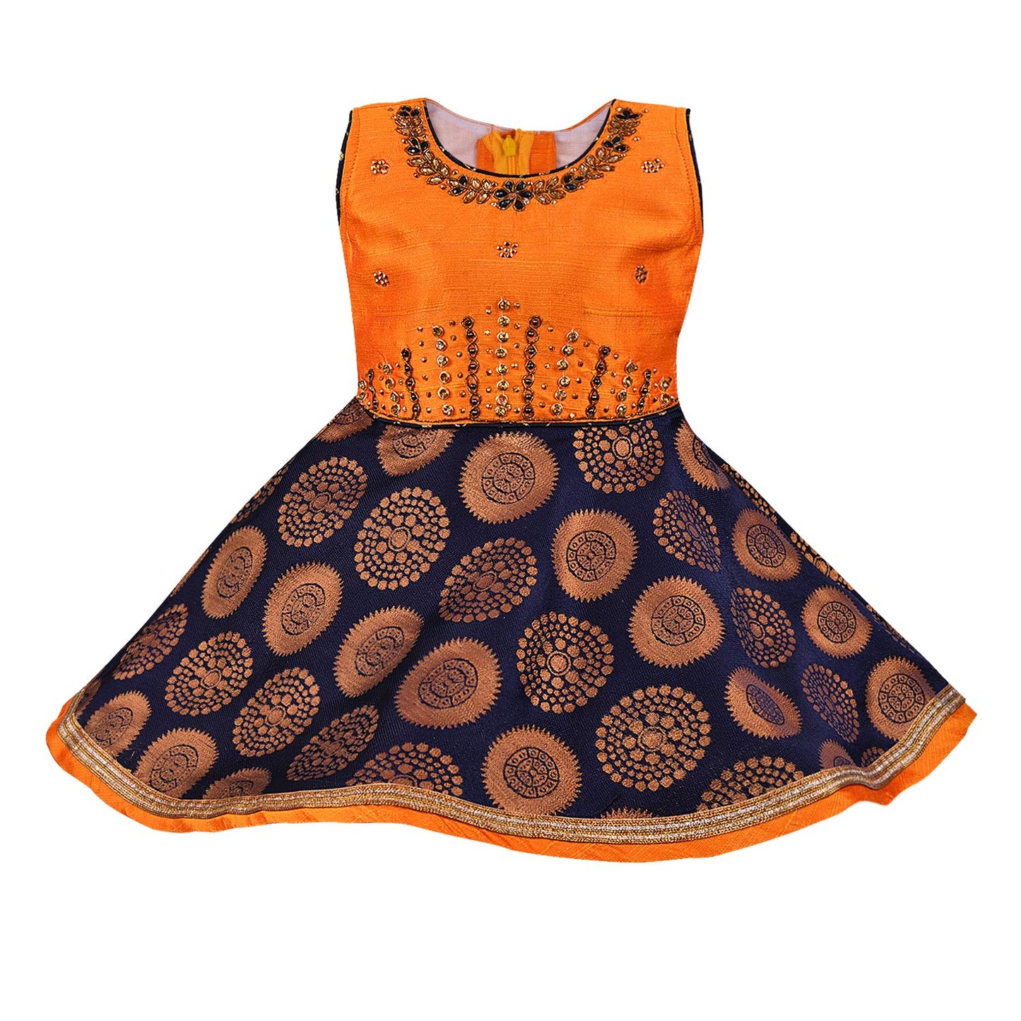 Wish Karo kids Partywear  Dress Frock (fe2922org)