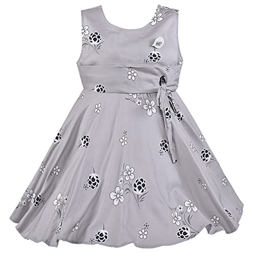 Wish Karo Baby Girls Frocks Dress-(rna009gry)