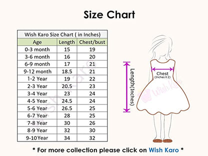 Wish Karo Baby Girls Frocks Dress-(rna010pnk)