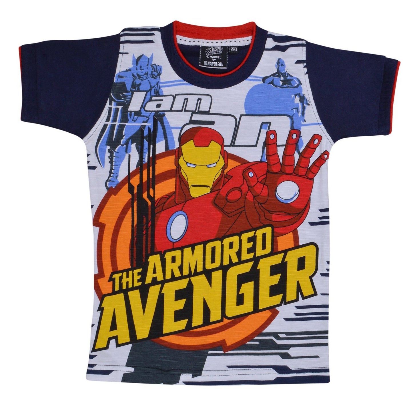 Boys Avangers Tshirt Blue -  Wish Karo Dresses